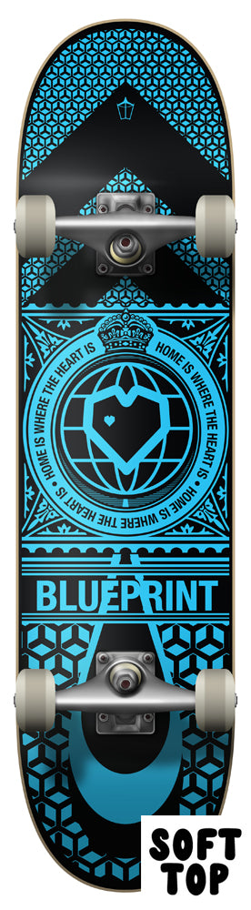 Komplettboard Blueprint Home Heart Black/Blue ST