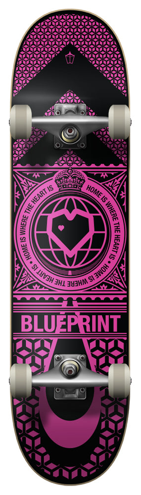Komplettboard Blueprint Home Heart Black/Pink