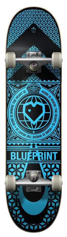 Komplettboard Blueprint Home Heart Black/Blue