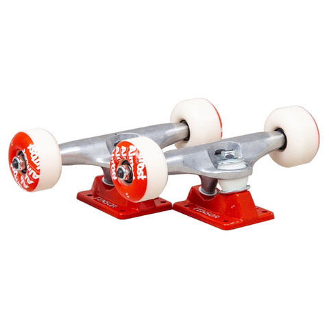 Achse Set Tensor 5.50 Almost Repeat Rollen Raw/Red