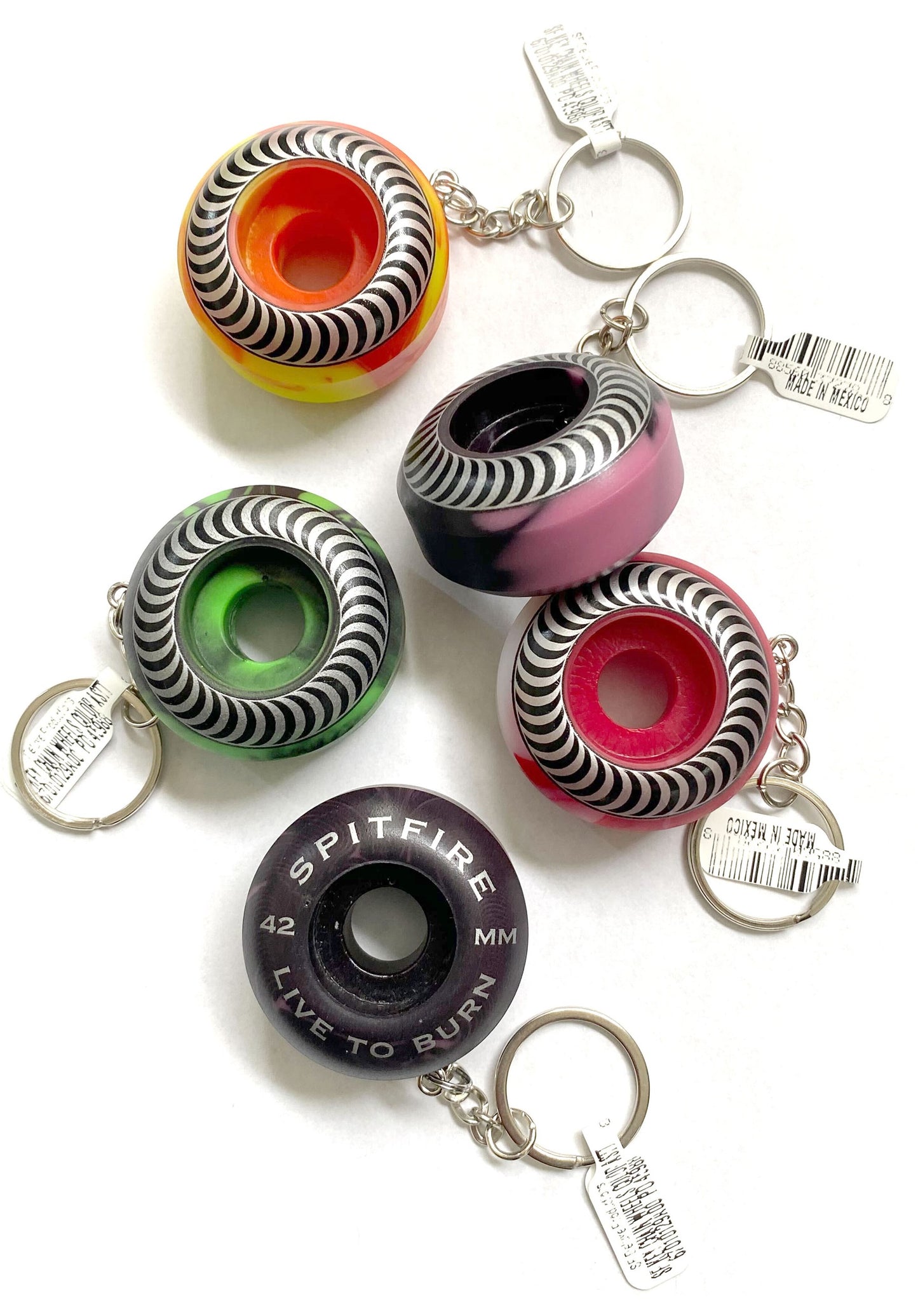 Keychain Spitfire Wheel Swirl Ass.