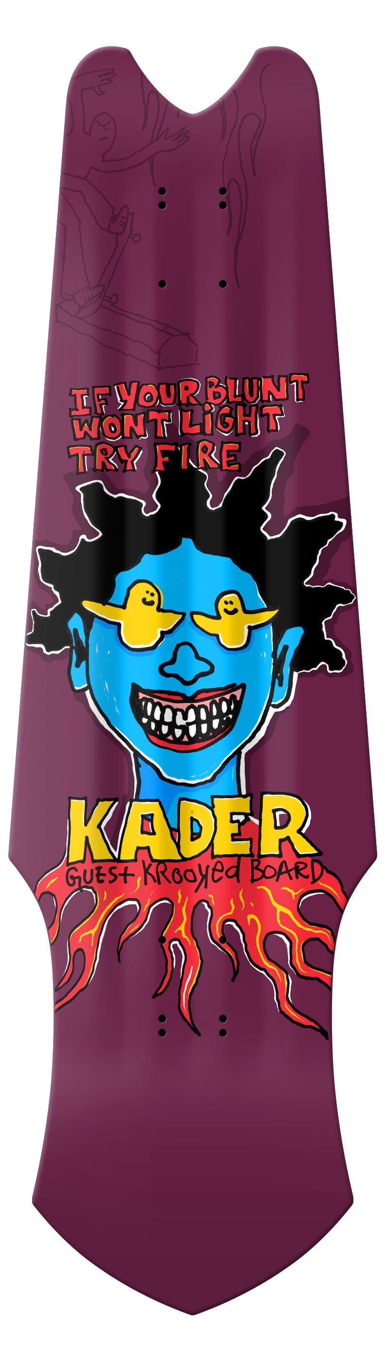 Deck Krooked Kader Guest Tri-Plane 9.75"