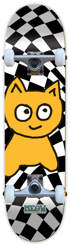 Komplettboard Meow Big Cat Checker Twist Black/White