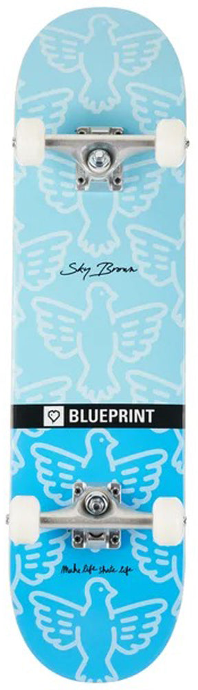 Komplettboard Blueprint Brown Bird Blue