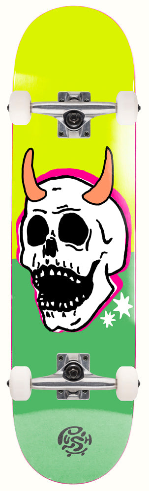 Komplettboard Push Skull Horn Lime