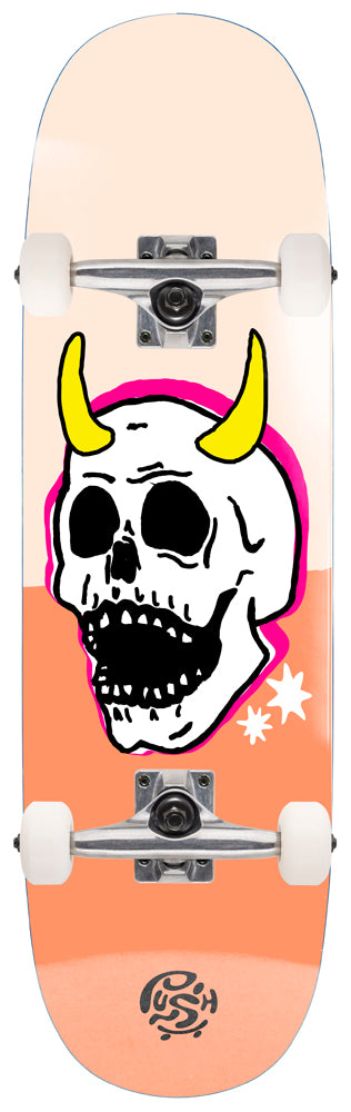 Komplettboard Push Skull Horn Peach