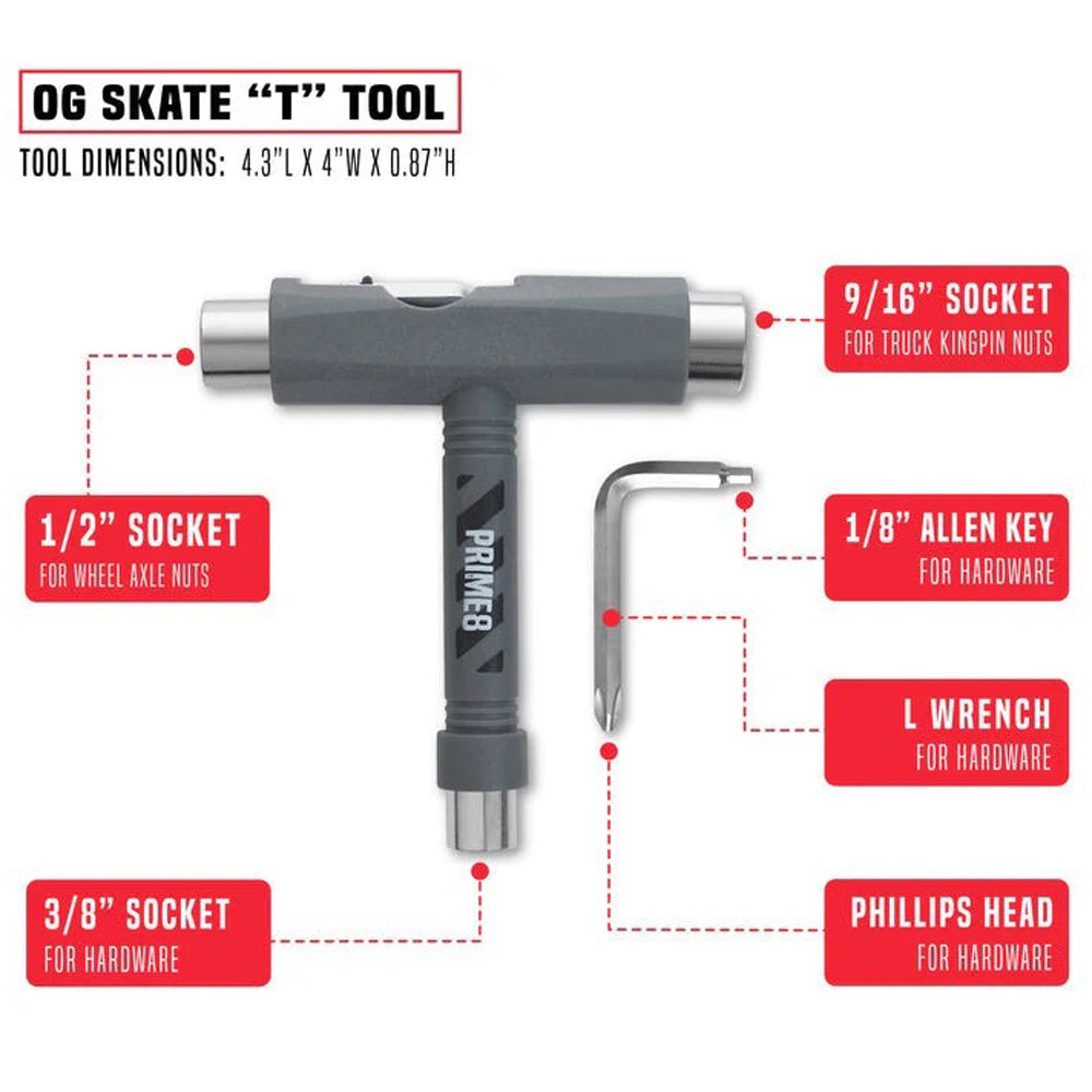 Tool Prime8 OG Skate T Burgundy