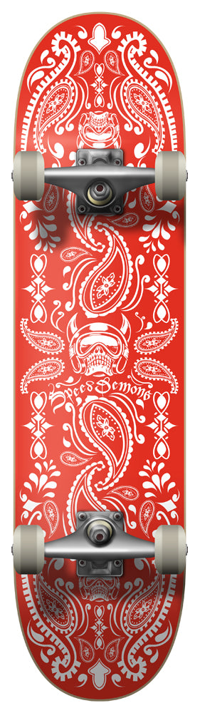Komplettboard Speed Demons Bandana Red/White