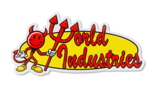 Sticker World Industries Oval Logo Die Cut 5Pk
