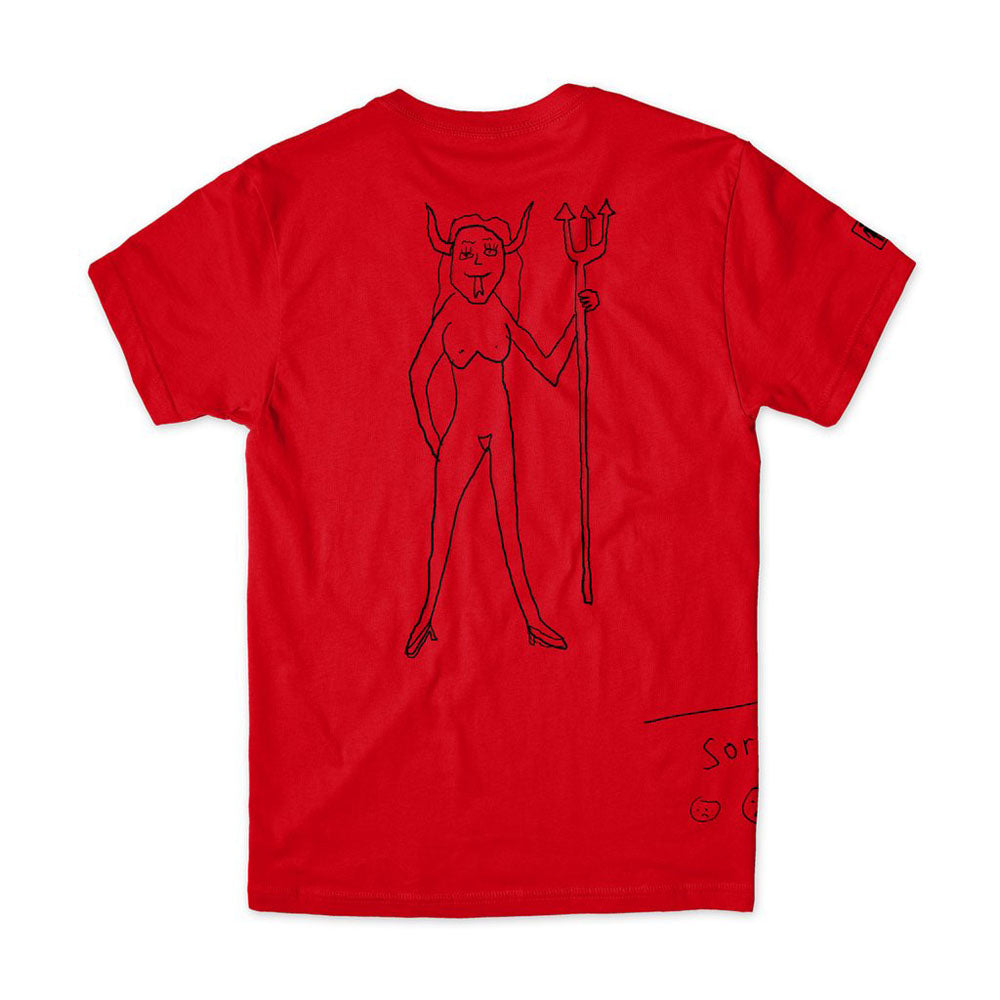 T-Shirt Girl Geering Devil