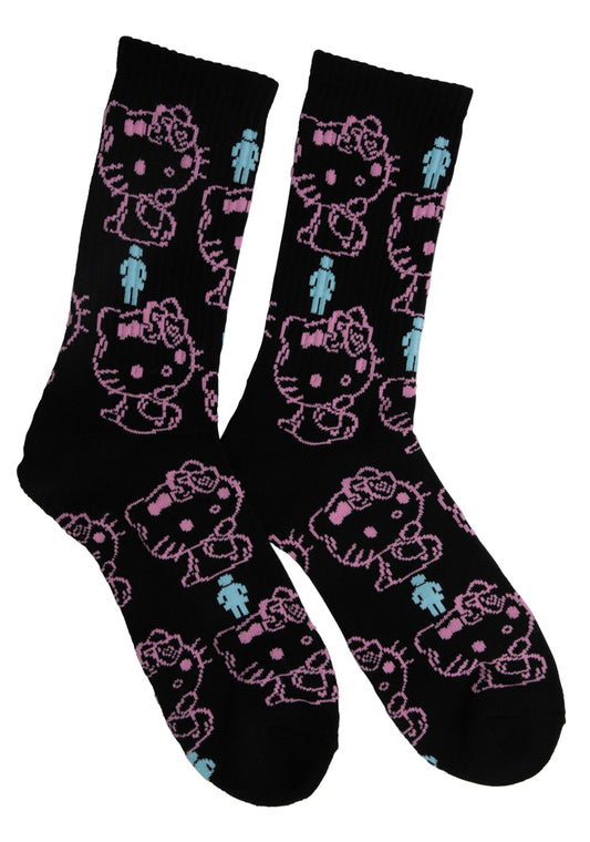 Socken Girl All Over Black