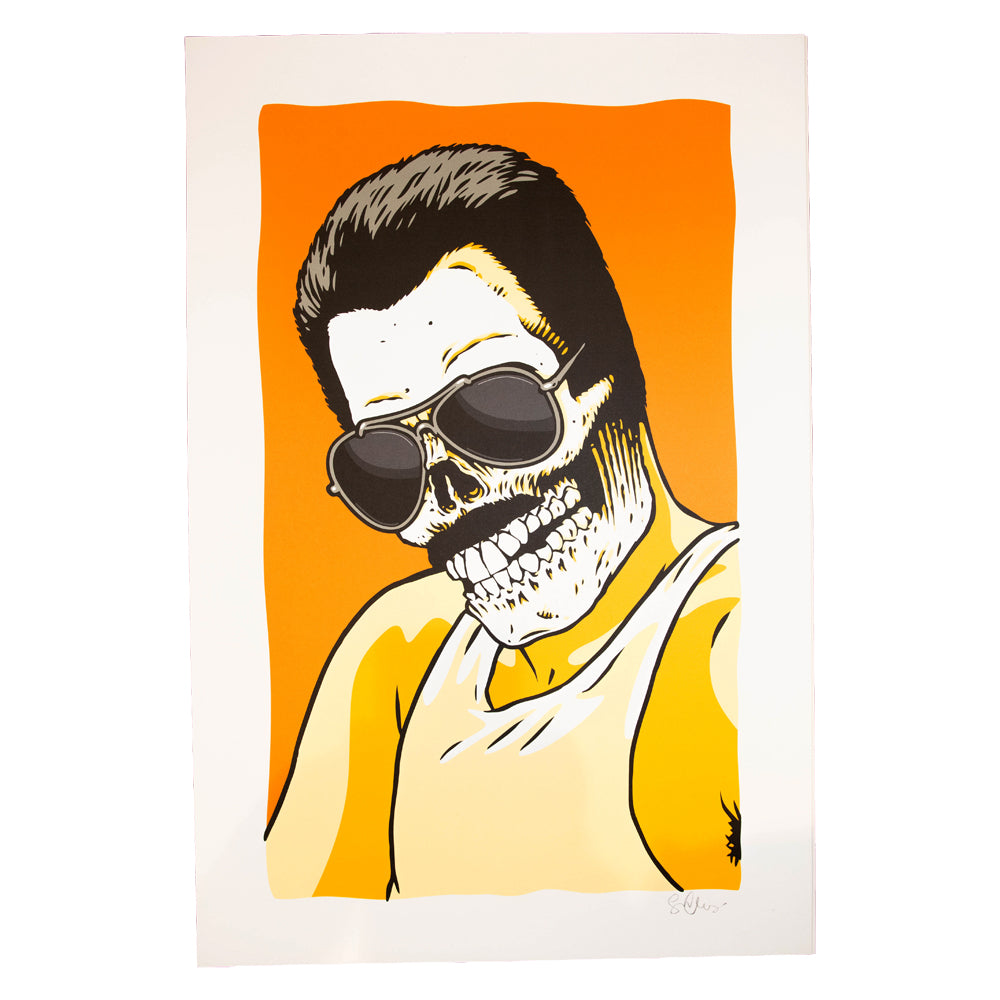 Poster Girl Skull Of Fame Orange