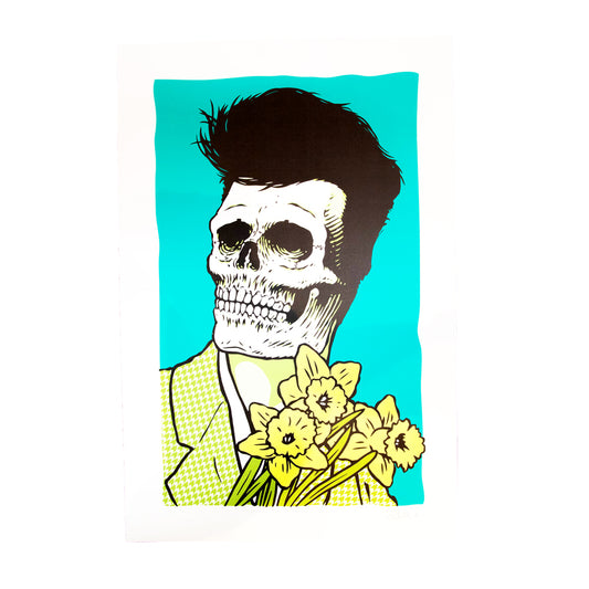 Poster Girl Skull Of Fame Turquoise