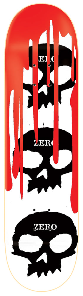 Deck Zero Team 3-Skull Blood White