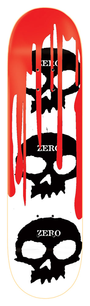 Deck Zero Team 3-Skull Blood White