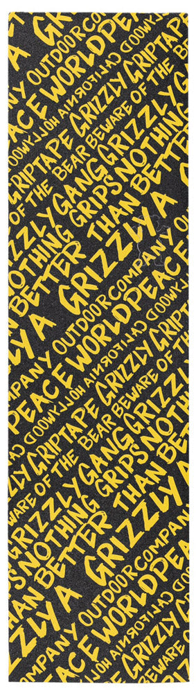 Griptape Grizzly Handwritten Yellow