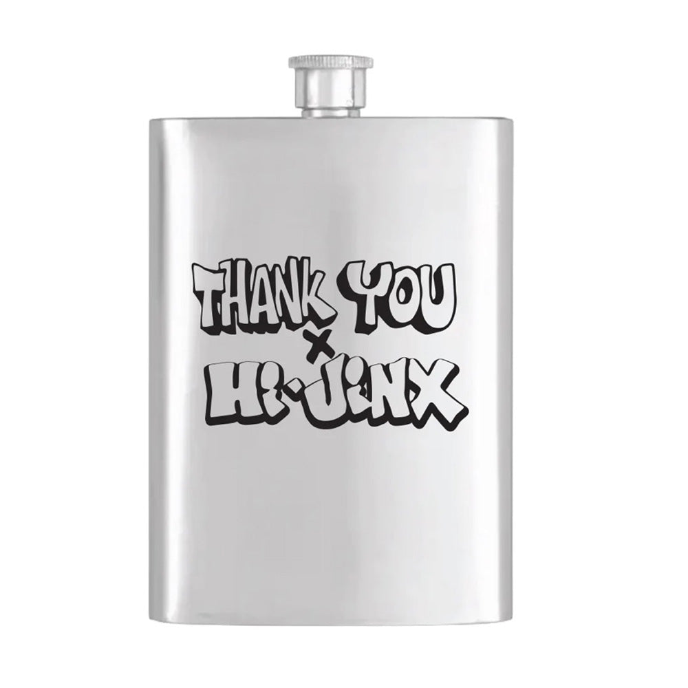 Flachmann Thank You x Hijinx Stainless Steel Flask