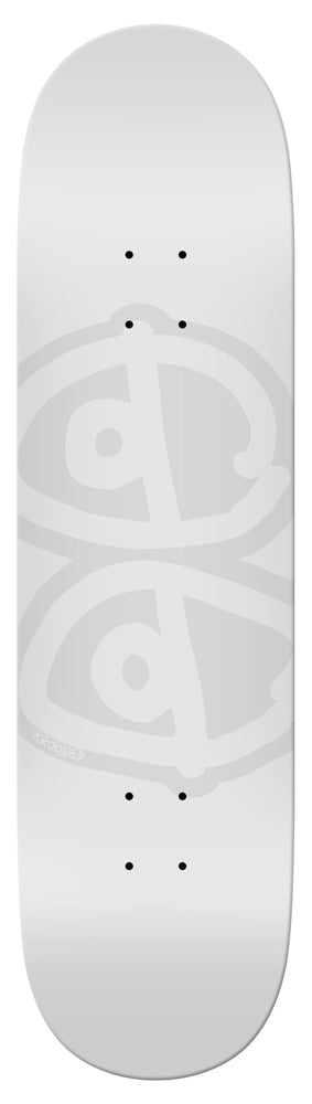 Deck Krooked Eyes White 8.06"