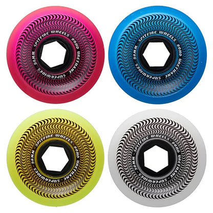 Rolle Spitfire 58mm CMYK Mixed Superwides 80A, Superwides Shape