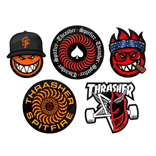 Sticker Spitfire -X- Thrasher 5Pk